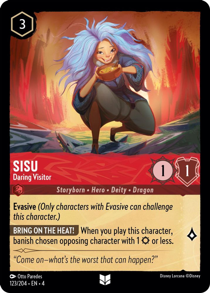 Sisu - Daring Visitor 123/204 Uncommon Ursula's Return Lorcana Near Mint