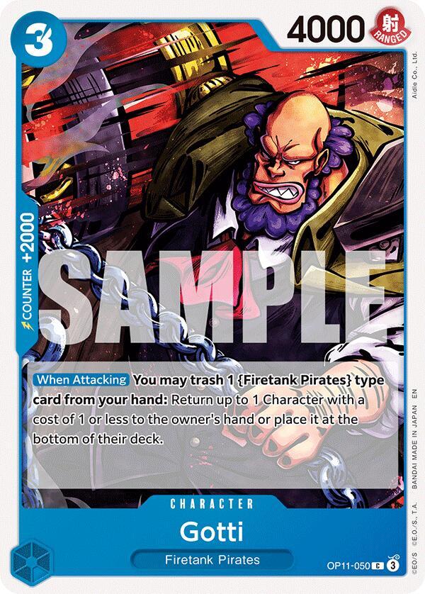 Gotti OP11-050 Common A Fist of Divine Speed One Piece Near Mint
