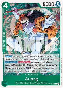 Arlong OP15-023 Rare Adventure on Kami's Island One Piece Foil Near Mint