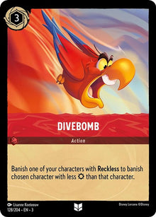 Divebomb 128/204 Uncommon Into the Inklands Lorcana Near Mint