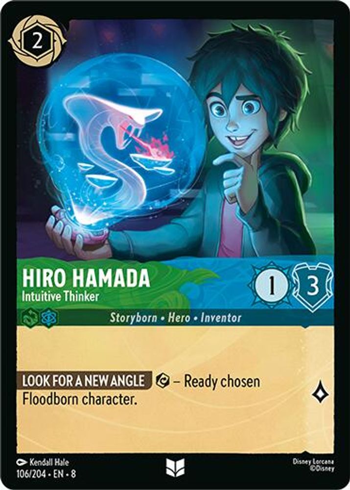 Hiro Hamada - Intuitive Thinker 106/204 Uncommon Reign of Jafar Lorcana NM