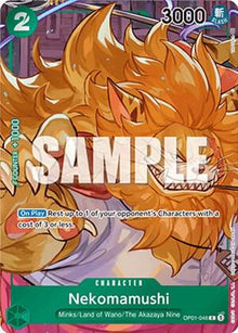 Nekomamushi (Box Topper) OP01-048 Common Romance Dawn One Piece Foil Near Mint