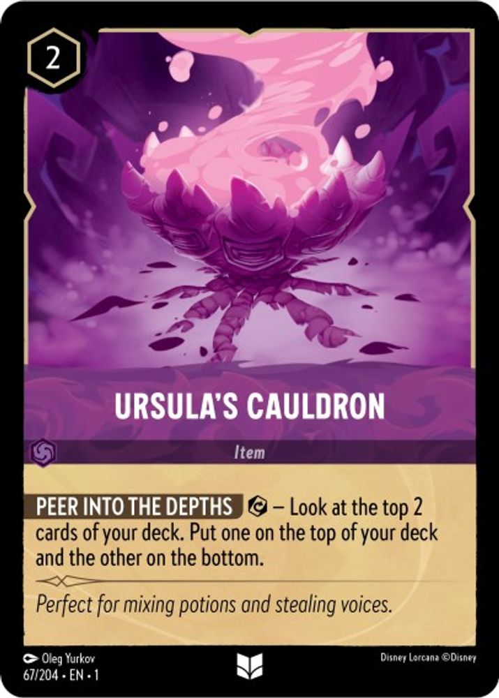 Ursula's Cauldron 67/204 Uncommon The First Chapter Lorcana Near Mint
