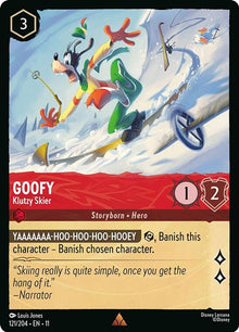 Goofy - Klutzy Skier 121/204 Rare Winterspell Lorcana Near Mint