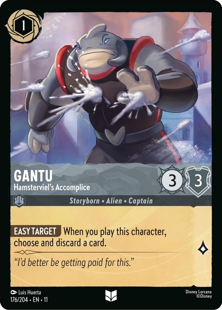 Gantu - Hamsterviel's Accomplice 176/204 Uncommon Winterspell Lorcana Near Mint