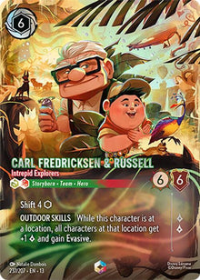 Carl Fredricksen & Russell - Intrepid Explorers (Enchanted) 237/204 Lorcana Holo