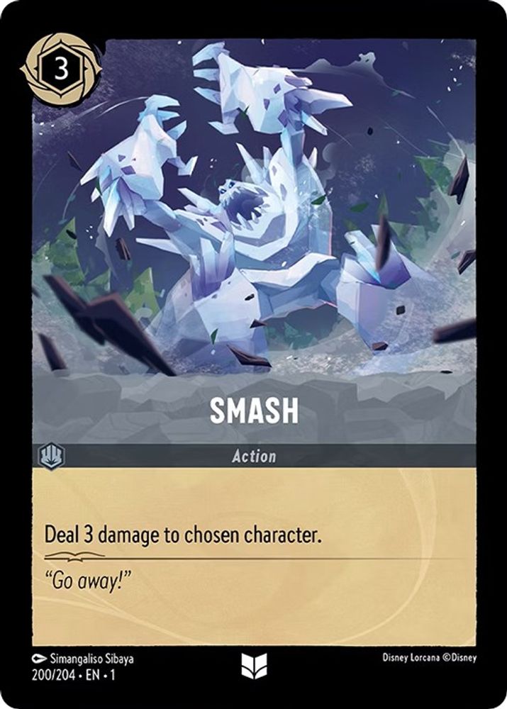 Smash 200/204 Uncommon The First Chapter Lorcana Near Mint