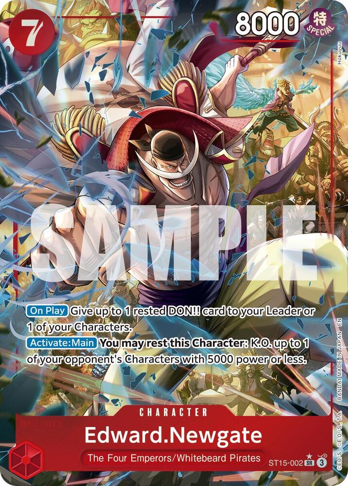 Edward.Newgate (Alternate Art) ST15-002 Premium Booster -The Best- Vol. 2 One Piece Foil NM