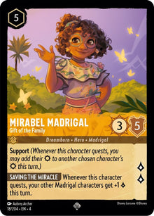 Mirabel Madrigal - Gift of the Family 18/204 Ursula's Return Lorcana NM
