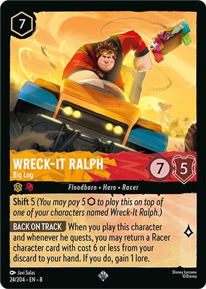 Wreck-It Ralph - Big Lug 24/204 Super Rare Reign of Jafar Lorcana Near Mint