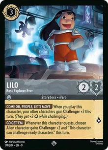 Lilo - Best Explorer Ever 174/204 Super Rare Fabled Lorcana Near Mint