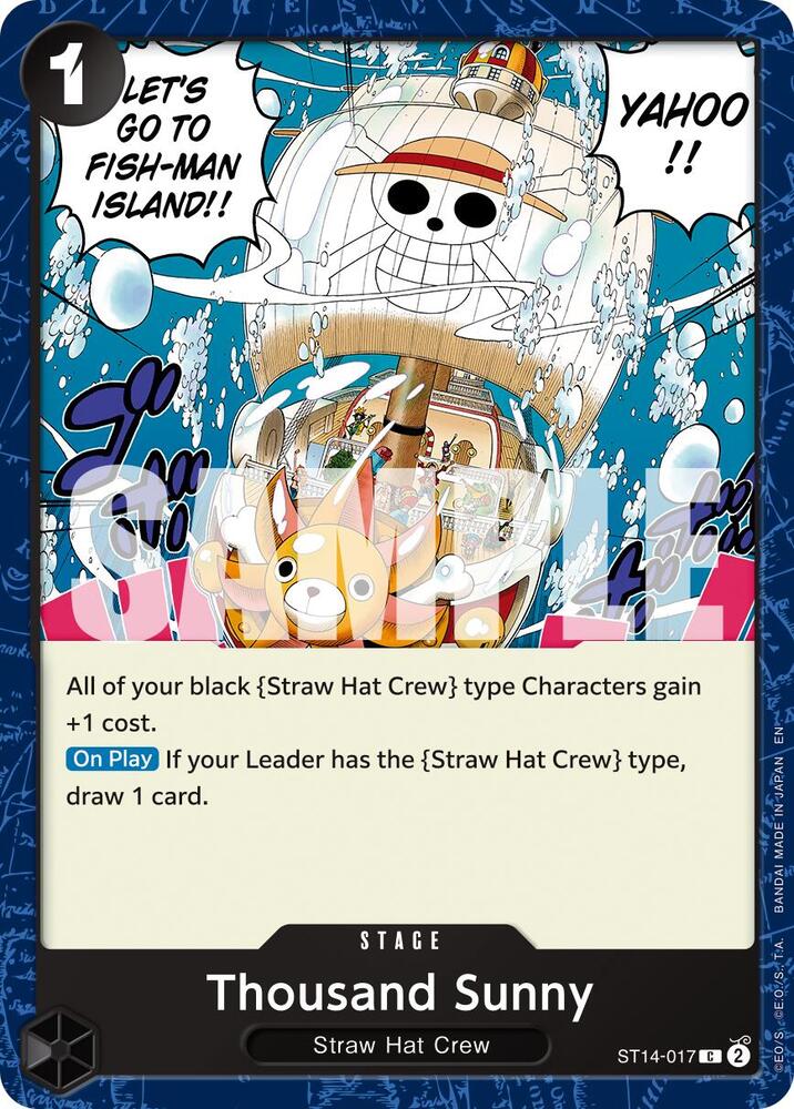 Thousand Sunny (Reprint) ST14-017 Premium Booster -The Best- Vol. 2 One Piece NM