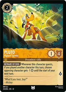 Pluto - Vigilant Traveler 25/204 Uncommon Wilds Unknown Lorcana Near Mint