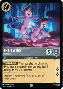 The Twins - Lost Boys 186/204 Common Whispers in the Well Lorcana Near Mint