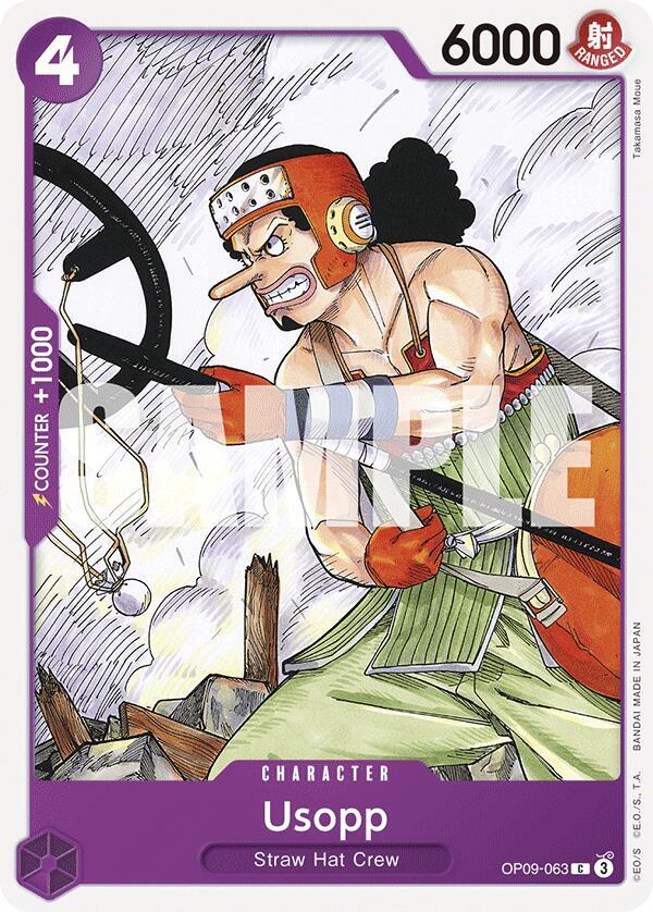 Usopp (063) OP09-063 Common Emperors in the New World One Piece Near Mint
