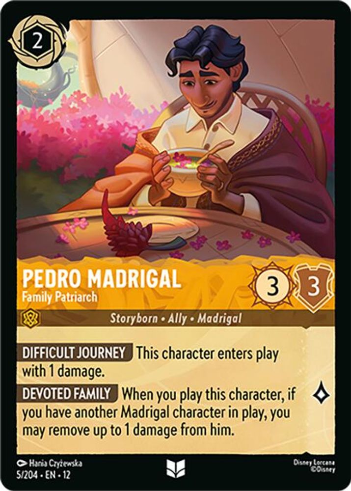 Pedro Madrigal - Family Patriarch 5/204 Uncommon Wilds Unknown Lorcana Near Mint
