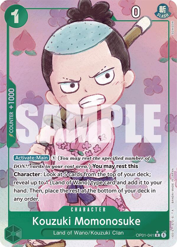 Kouzuki Momonosuke (Alternate Art) OP01-041 Premium Booster -The Best- One Piece Foil NM