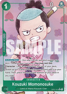 Kouzuki Momonosuke (Alternate Art) OP01-041 Premium Booster -The Best- One Piece Foil NM