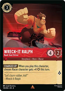 Wreck-It Ralph - Back Seat Driver 135/204 Rare Reign of Jafar Lorcana Near Mint