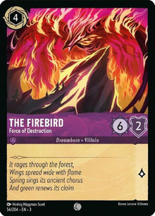 The Firebird - Force of Destruction 56/204 Common Into the Inklands Lorcana NM