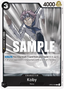Koby OP02-098 Rare Paramount War One Piece Foil Near Mint