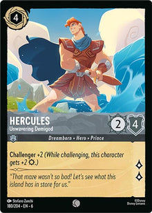 Hercules - Unwavering Demigod 180/204 Common Azurite Sea Lorcana Near Mint