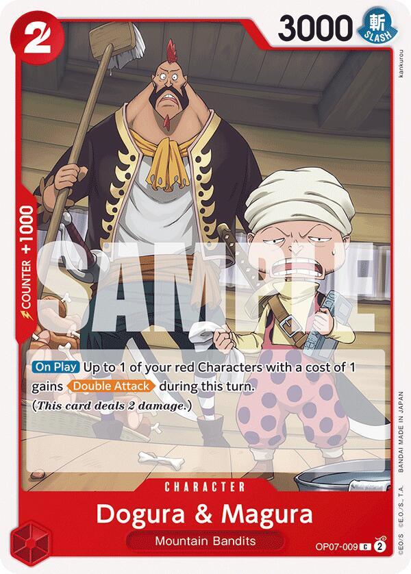 Dogura & Magura OP07-009 Common 500 Years in the Future One Piece Near Mint
