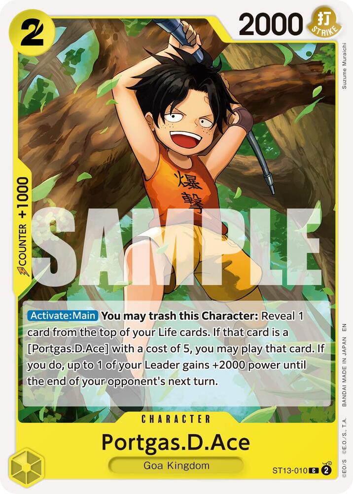 Portgas.D.Ace (Reprint) ST13-010 Premium Booster -The Best- Vol. 2 One Piece NM