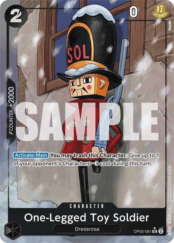One-Legged Toy Soldier (Full Art) OP05-081 Premium Booster -The Best- One Piece Foil NM