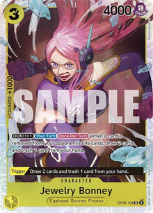 Jewelry Bonney OP08-105 Super Rare Two Legends One Piece Foil Near Mint