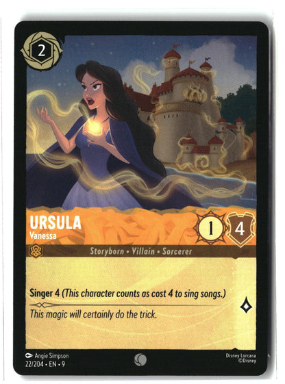 Ursula - Vanessa 22/204 Common Fabled Lorcana Lightly Played