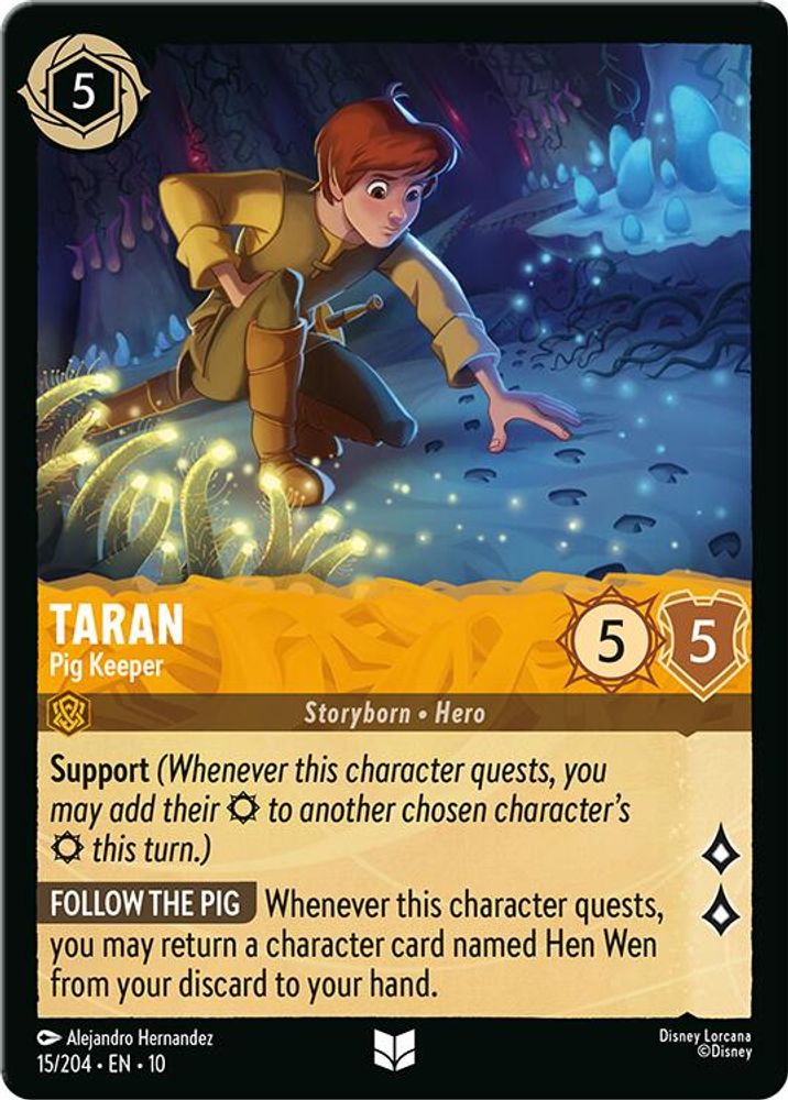 Taran - Pig Keeper 15/204 Uncommon Whispers in the Well Lorcana Near Mint