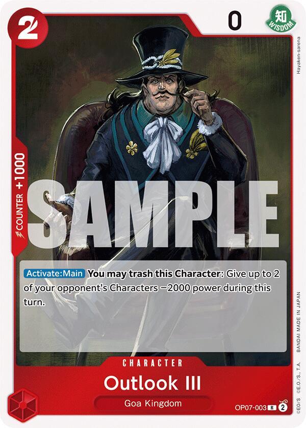 Outlook III OP07-003 Rare 500 Years in the Future One Piece Foil Near Mint