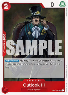 Outlook III OP07-003 Rare 500 Years in the Future One Piece Foil Near Mint