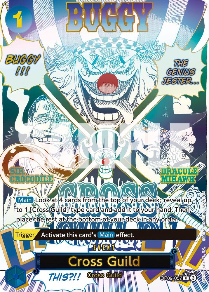 Cross Guild (Alternate Art) OP09-057 Premium Booster -The Best- Vol. 2 One Piece Foil NM