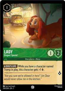 Lady - Elegant Spaniel 100/204 Common Archazia's Island Lorcana Near Mint