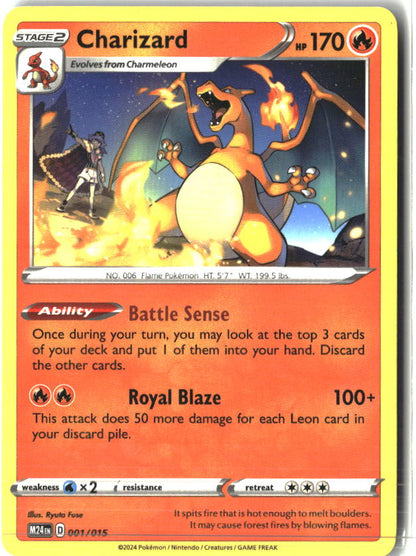 Charizard 001/015 Promo McDonald's Promos 2024 Pokemon Near Mint