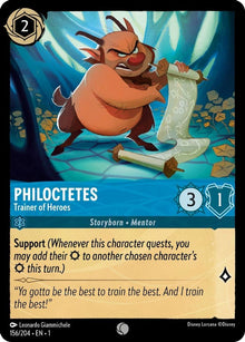 Philoctetes - Trainer of Heroes 156/204 Common The First Chapter Lorcana NM