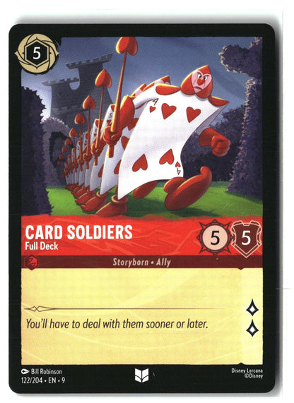 Card Soldiers - Full Deck 122/204 Uncommon Fabled Lorcana Near Mint