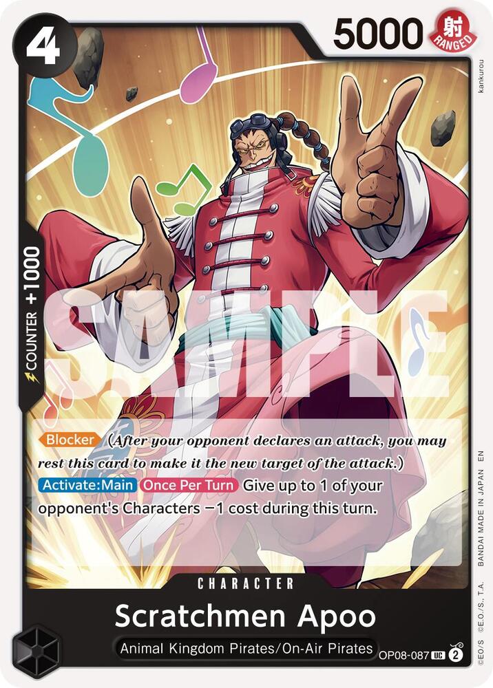 Scratchmen Apoo (Reprint) OP08-087 Premium Booster -The Best- Vol. 2 One Piece NM
