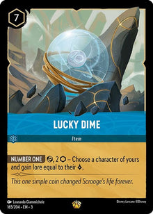 Lucky Dime 165/204 Legendary Into the Inklands Lorcana Near Mint