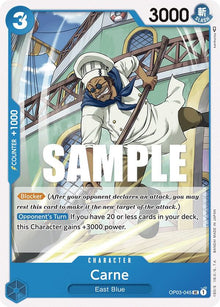 Carne OP03-045 Uncommon Pillars of Strength One Piece Near Mint