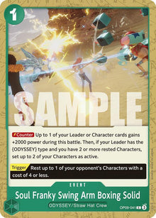Soul Franky Swing Arm Boxing Solid OP09-041 Emperors in the New World One Piece NM