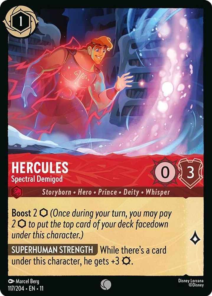 Hercules - Spectral Demigod 117/204 Common Winterspell Lorcana Near Mint