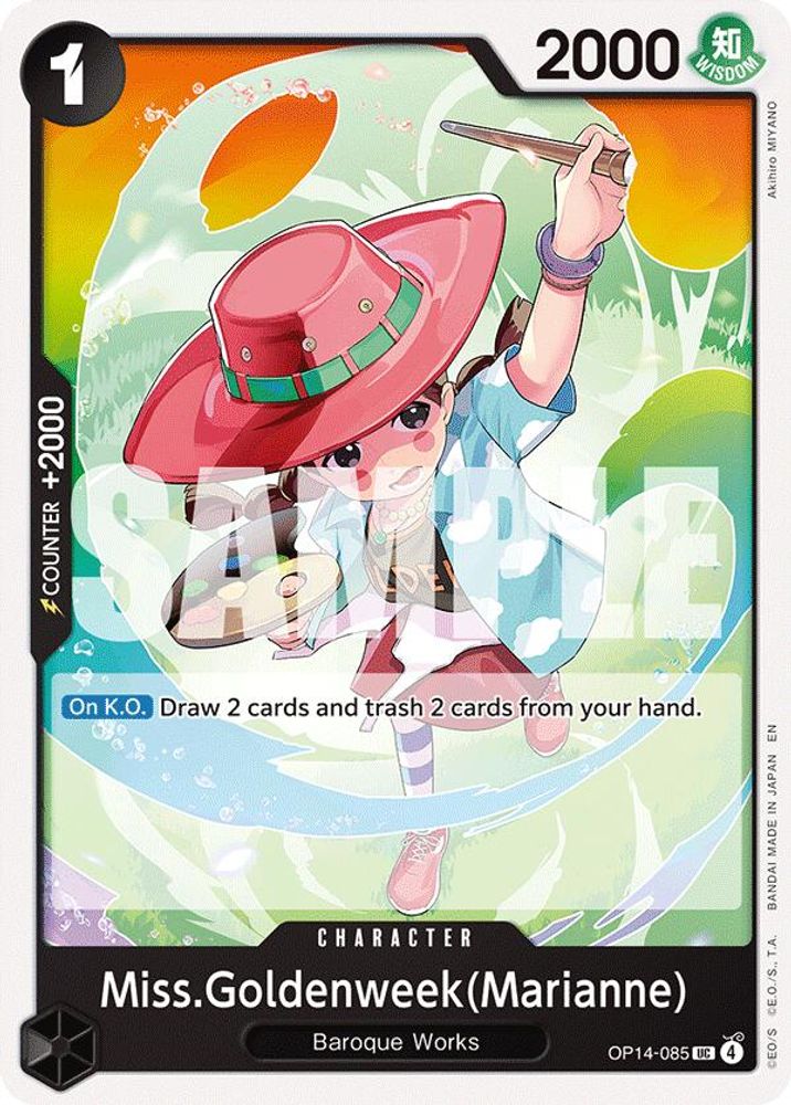 Miss.Goldenweek(Marianne) OP14-085 Uncommon The Azure Sea's Seven One Piece NM