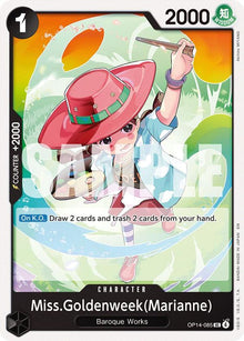 Miss.Goldenweek(Marianne) OP14-085 Uncommon The Azure Sea's Seven One Piece NM