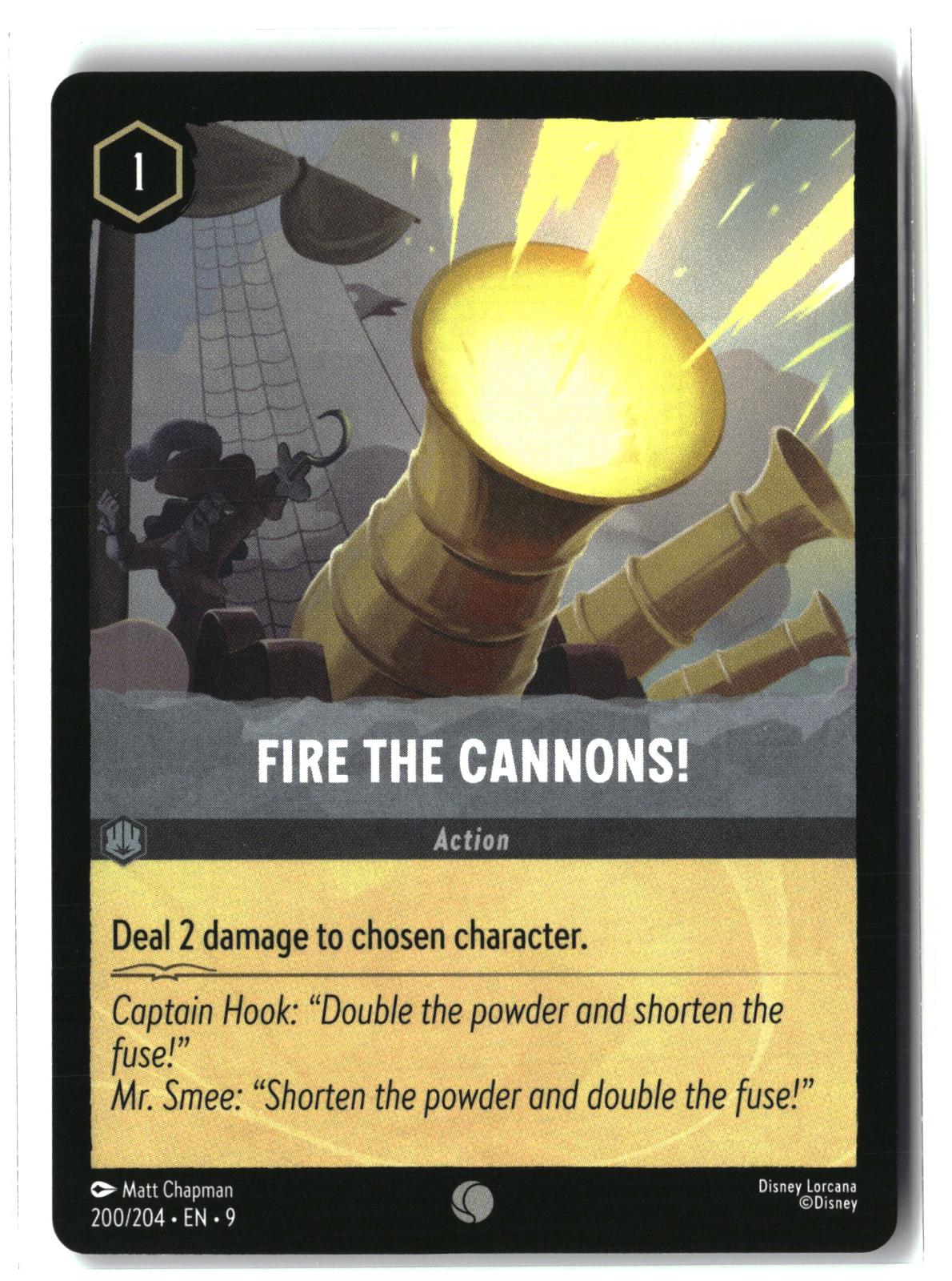 Fire the Cannons! 200/204 Common Fabled Lorcana Lightly Played