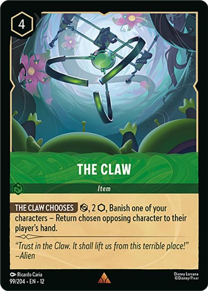 The Claw 99/204 Rare Wilds Unknown Lorcana Near Mint
