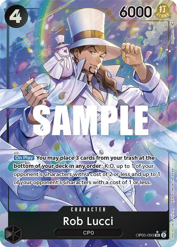 Rob Lucci (093) (Alternate Art) OP05-093 Awakening of the New Era One Piece Foil NM