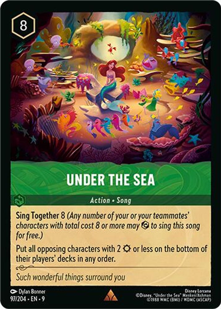 Under the Sea 97/204 Rare Fabled Lorcana Near Mint